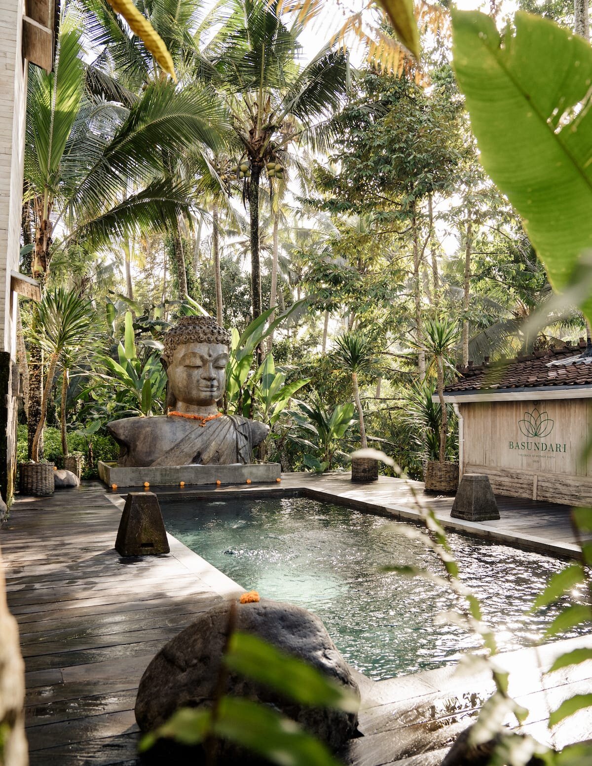 Wellness pool at Basundari retreat venue Ubud Bali