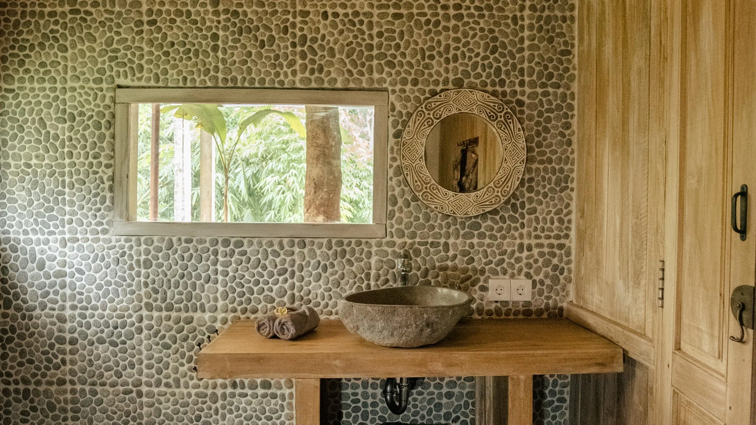 Luxurious spa-like bathroom at an inspirational retreat