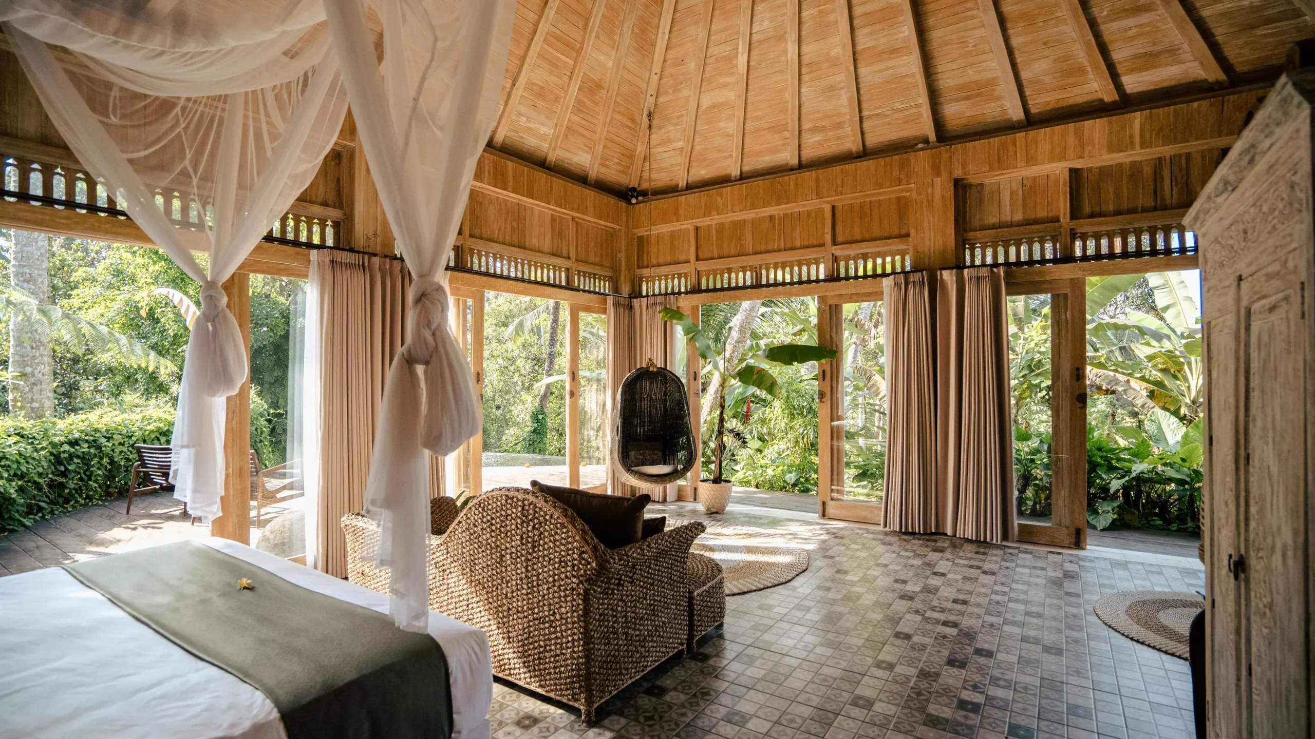 Warrior pose variations guide cover image (placeholder scene with bed)